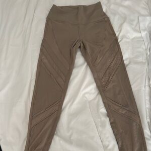 Alo yoga Brown High-Waisted mesh Leggings
